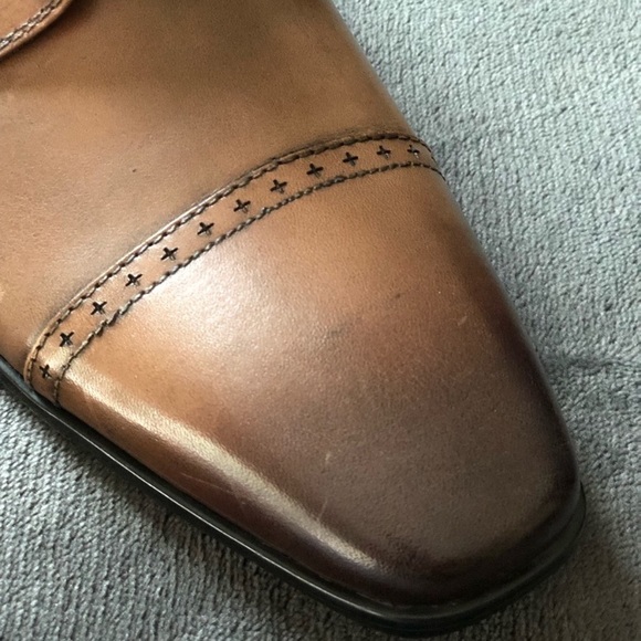 Men’s caped toe la Milano Oxford dress shoes - Picture 9 of 11